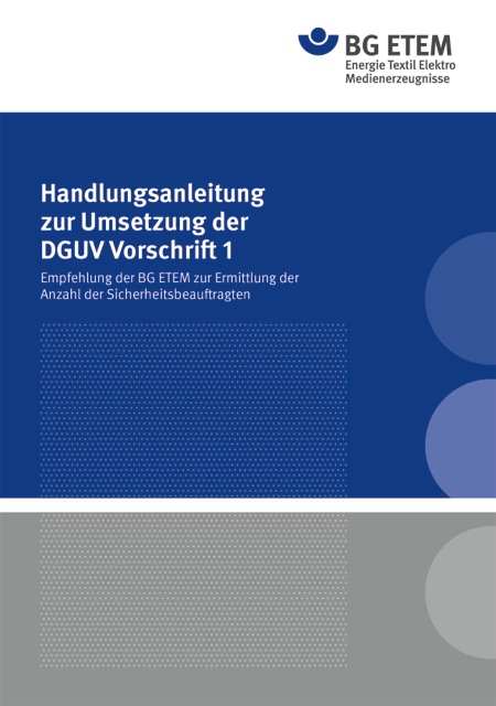 Handlungsanleitung  DGUV Vorschrift 1